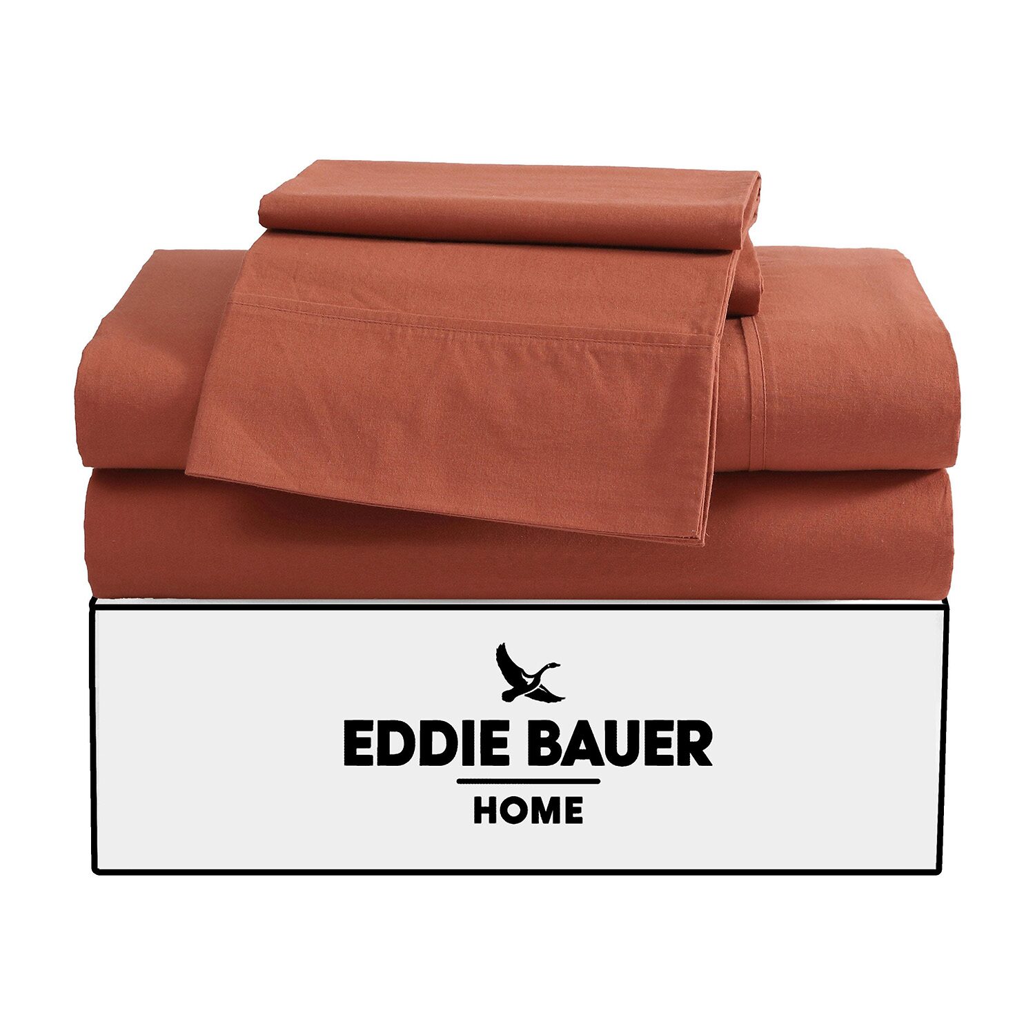 Eddie Bauer Solid Peached Percale Sheet Set