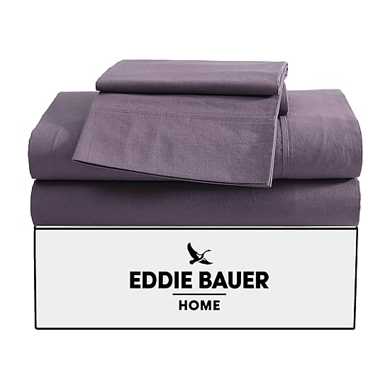 Eddie Bauer Solid Peached Percale Sheet Set