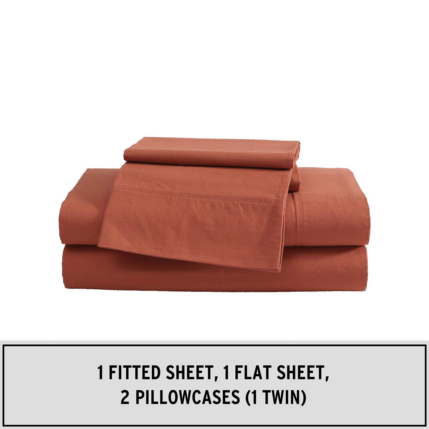 Eddie Bauer Solid Peached Percale Sheet Set