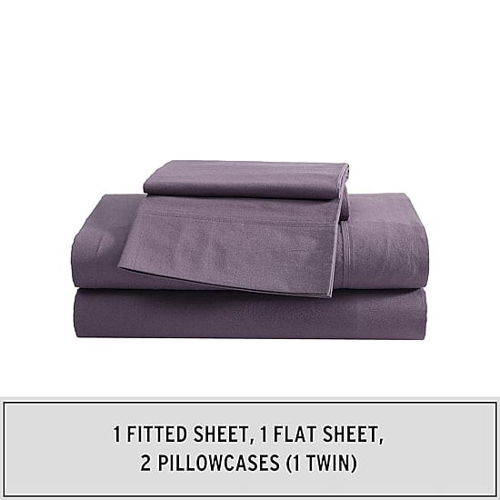 Eddie Bauer Solid Peached Percale Sheet Set