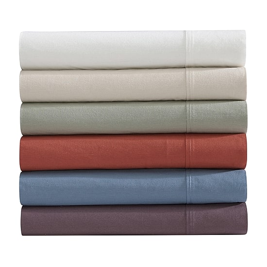 Eddie Bauer Solid Peached Percale Sheet Set