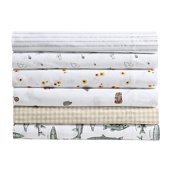 Eddie Bauer Wes Fish Face Sheet Set