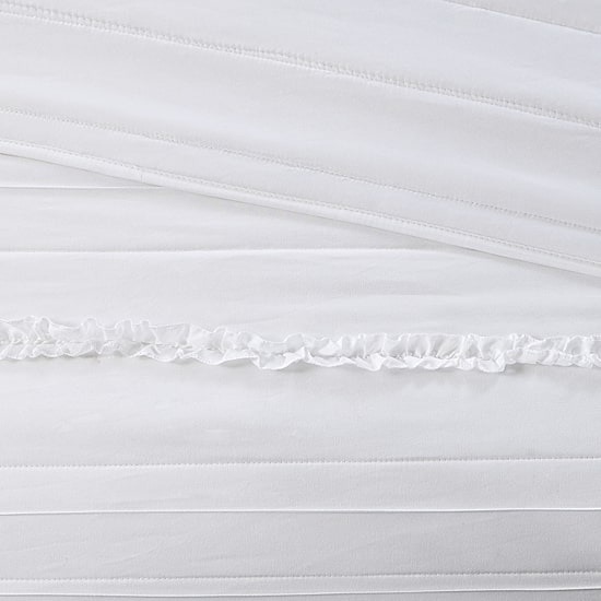 Madison Park Isabella 4-Pc Ruffle Quilt Set With Throw Pillow