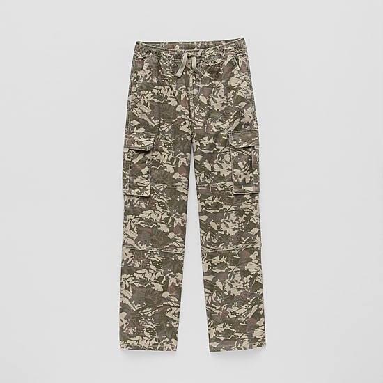 Thereabouts Pull-On Little & Big Kid Boys Adjustable Waist Straight Cargo Pant