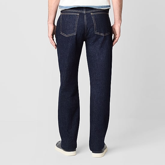 mutual weave Vintage Mens Stretch Fabric Straight Leg Jean