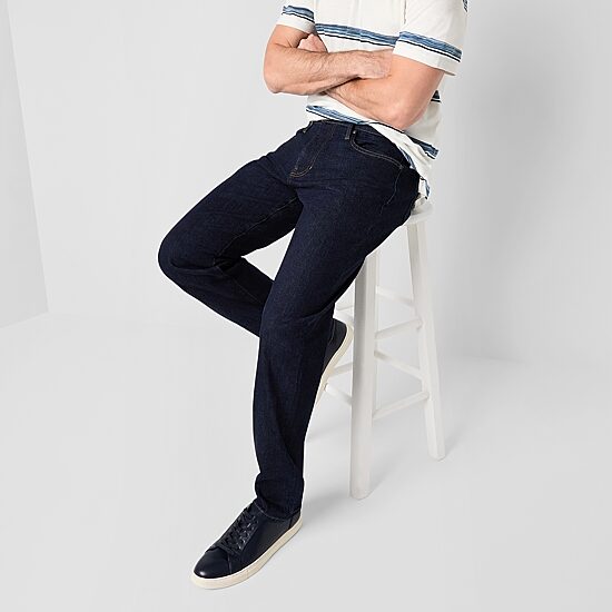 mutual weave Vintage Mens Stretch Fabric Straight Leg Jean
