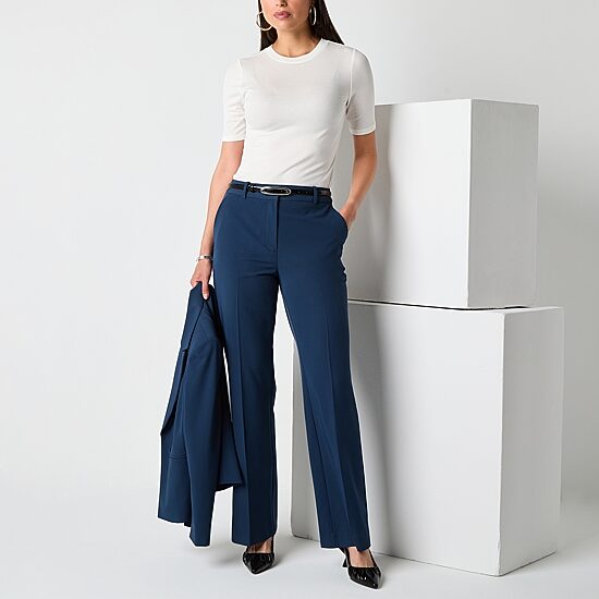 Worthington Womens Modern Curvy Trouser