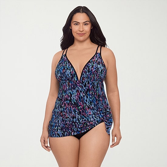 Trimshaper Womens Animal Plus Swim Dress