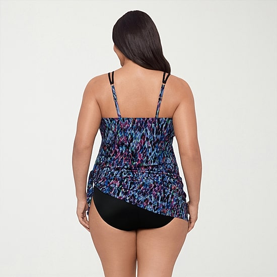 Trimshaper Womens Animal Plus Swim Dress