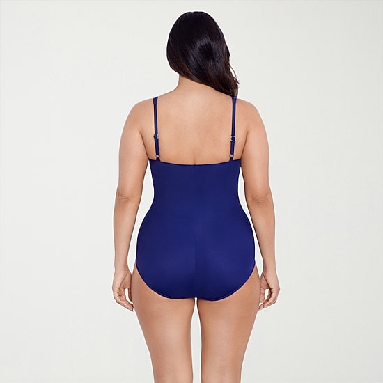 Trimshaper Womens Moderate Coverage One Piece Swimsuit