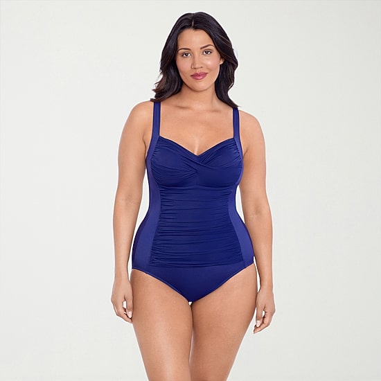 Trimshaper Womens Moderate Coverage One Piece Swimsuit