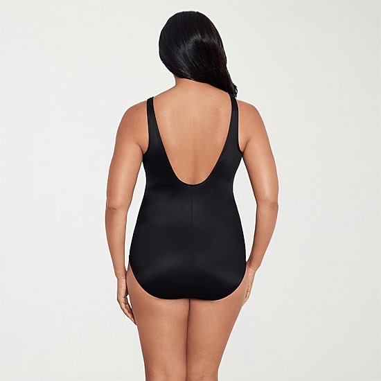 Trimshaper Womens Animal Moderate Coverage One Piece Swimsuit