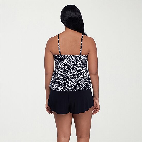 Trimshaper Womens Floral Tankini Swimsuit Top