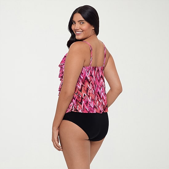 Trimshaper Womens Tie Dye Tankini Swimsuit Top