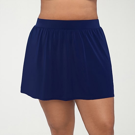 Trimshaper Womens Plus Swim Skirt