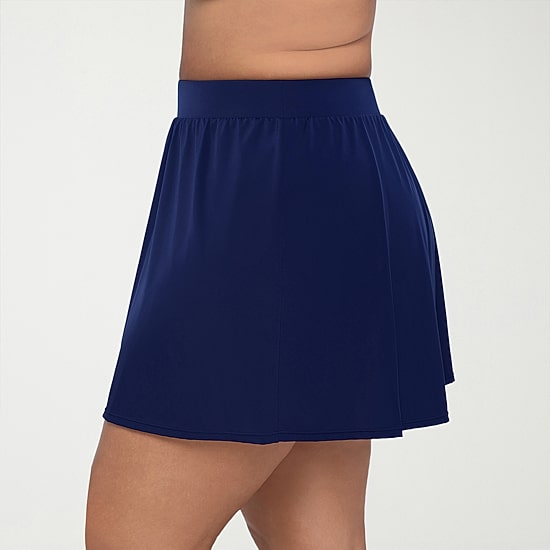 Trimshaper Womens Plus Swim Skirt