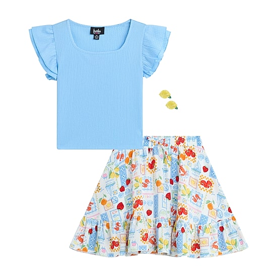 by&by girl Big Kid Girls Knit 2-pc. Skirt Set