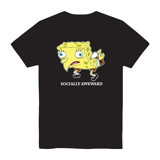 Little & Big Kid Boys Crew Neck Short Sleeve Regular Fit Spongebob Graphic T-Shirt