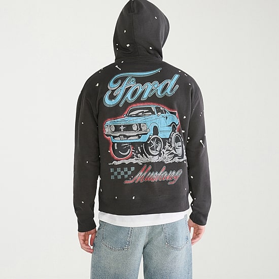 AEROPOSTALE Ford Mens Long Sleeve Fleece Hoodie