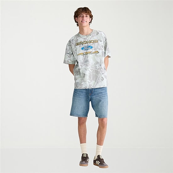 AEROPOSTALE Ford Mens Crew Neck Short Sleeve Boxy Fit Graphic T-Shirt