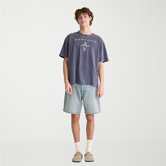 AEROPOSTALE Ford Mens Crew Neck Short Sleeve Boxy Fit Graphic T-Shirt