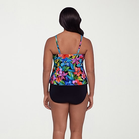 Trimshaper Womens Floral Tankini Swimsuit Top