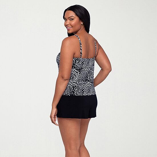 Trimshaper Womens Floral Moderate Coverage One Piece Swimsuit