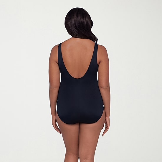 Trimshaper Womens Floral Moderate Coverage One Piece Swimsuit