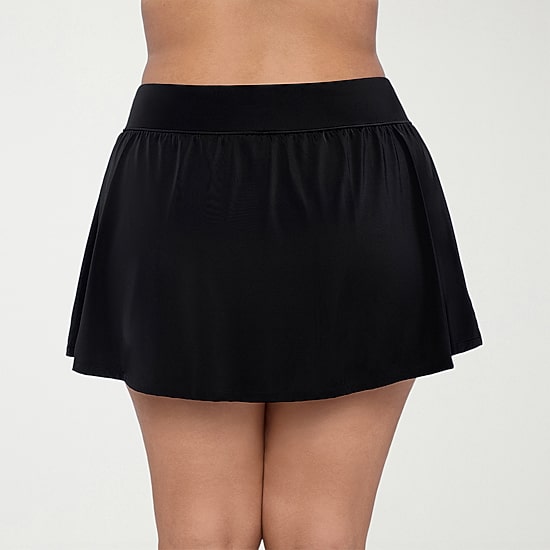 Trimshaper Womens Plus Swim Skirt