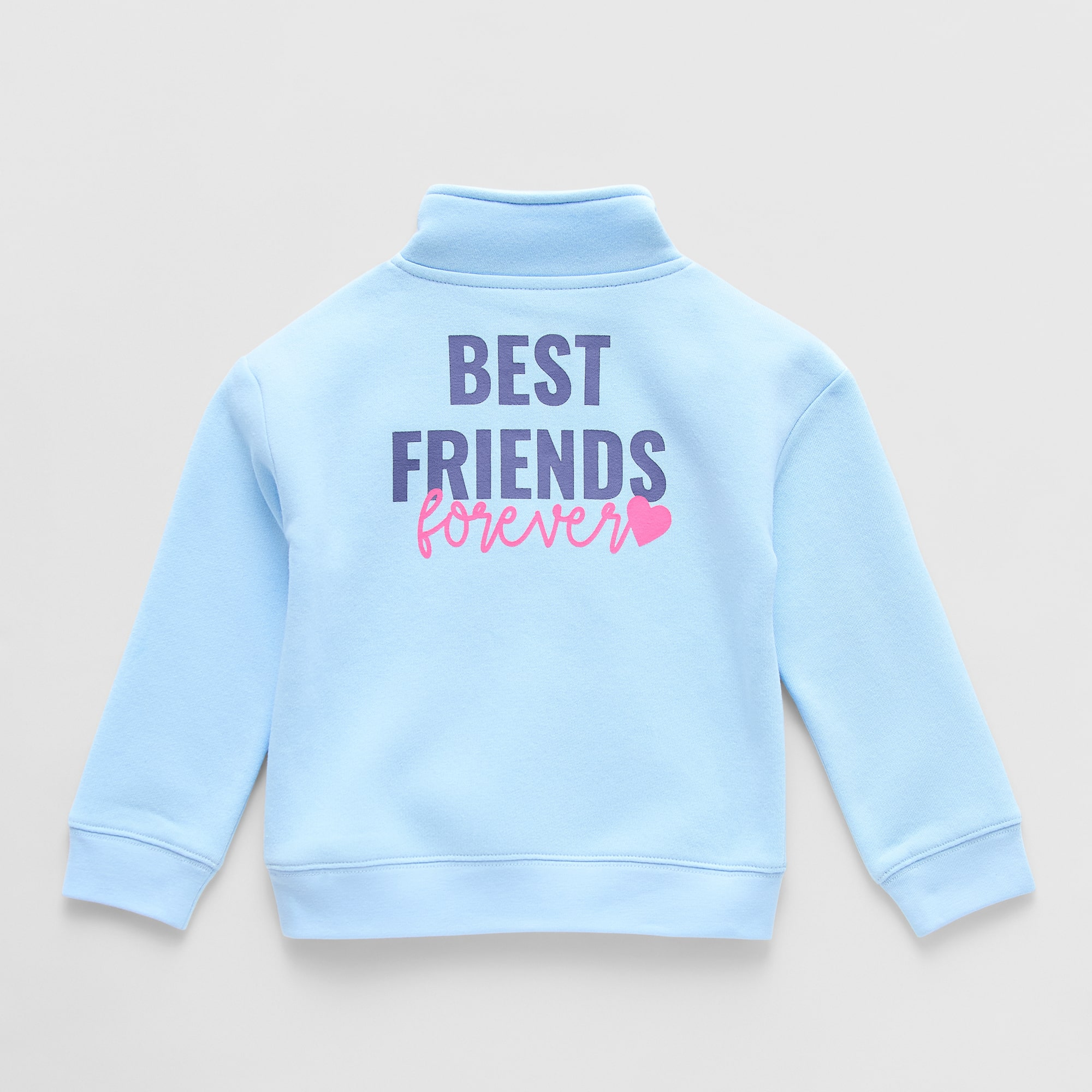 Okie Dokie Toddler & Little Girls Long Sleeve Fleece Casual Quarter-Zip Pullover