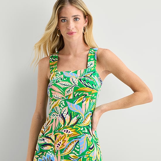 MSK Womens Square Neck Sleeveless Maxi Dress