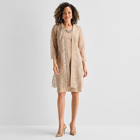 jcpenney beaded dress Maya Brooke Womens Crepe Jacket Dress, Color: Latte Funny Bachelorette Dress Up Category:Women's Select number of days:5 Days