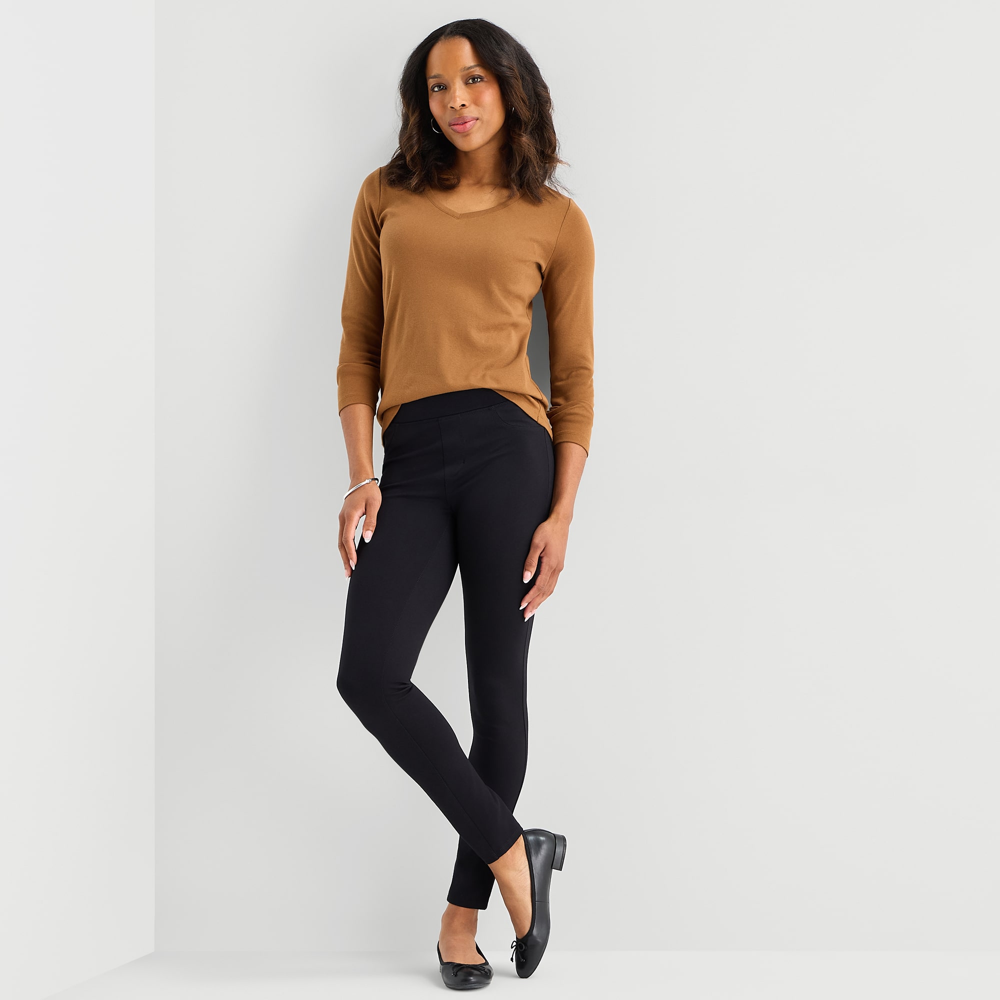 St. John's Bay Womens 32" Skinny Tall Full Length Leggings
