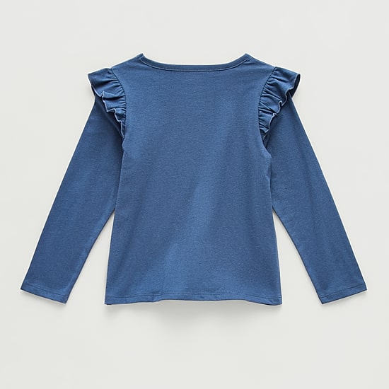 Okie Dokie Toddler & Little Girls Round Neck Long Sleeve T-Shirt