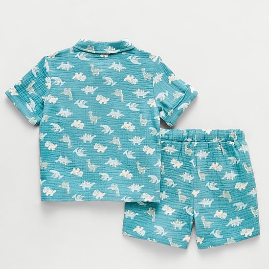 Little Stitch Toddler Boys Knit 3-pc. Short Set