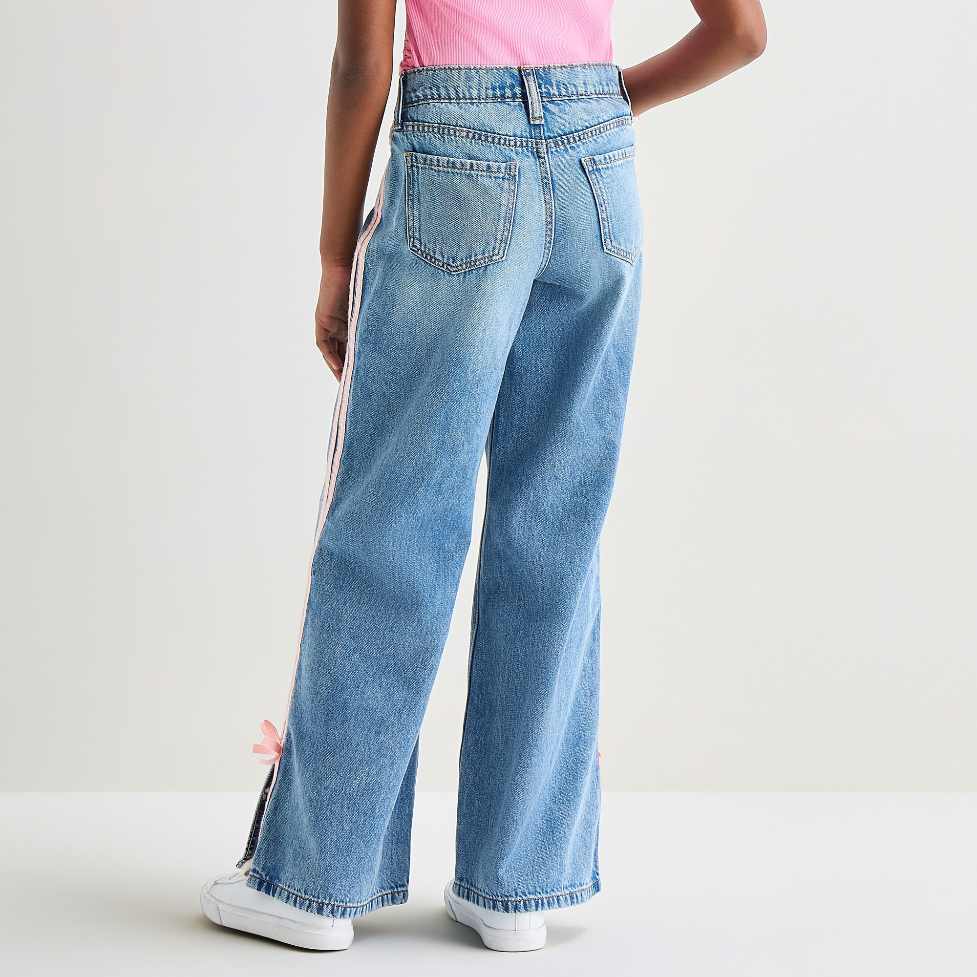 Thereabouts Little & Big Kid Girls Adjustable Waist Low Rise Baggy Fit Jean