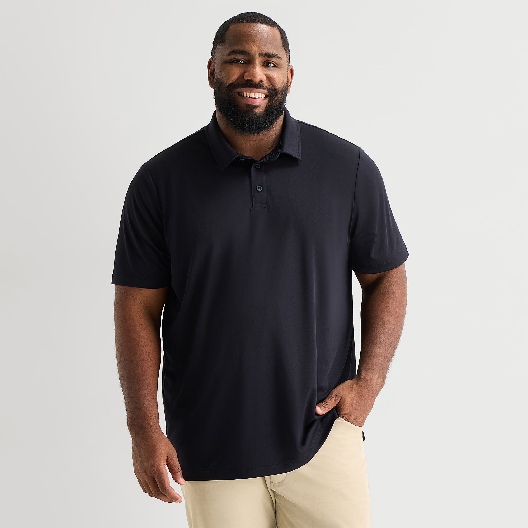 Stylus Big and Tall Mens Regular Fit Short Sleeve Polo Shirt