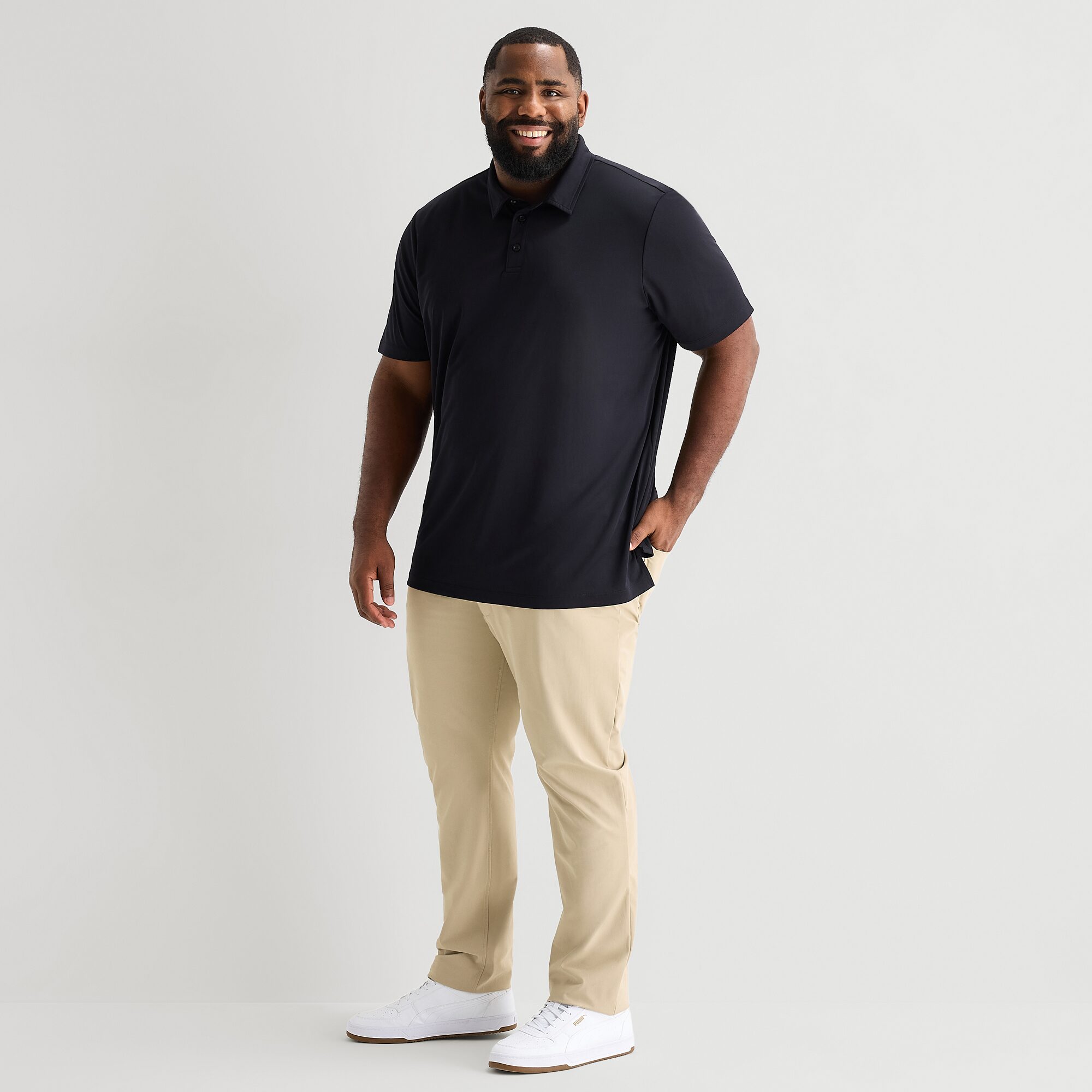 Stylus Big and Tall Mens Regular Fit Short Sleeve Polo Shirt