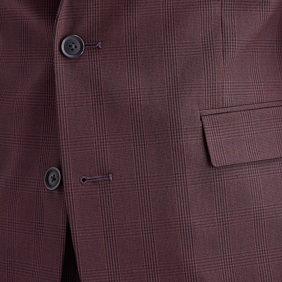 J. Ferrar Ultra Comfort Mens Slim Fit Plaid Suit Jacket