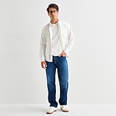 mutual weave Mens Straight Leg Relaxed Fit Jean