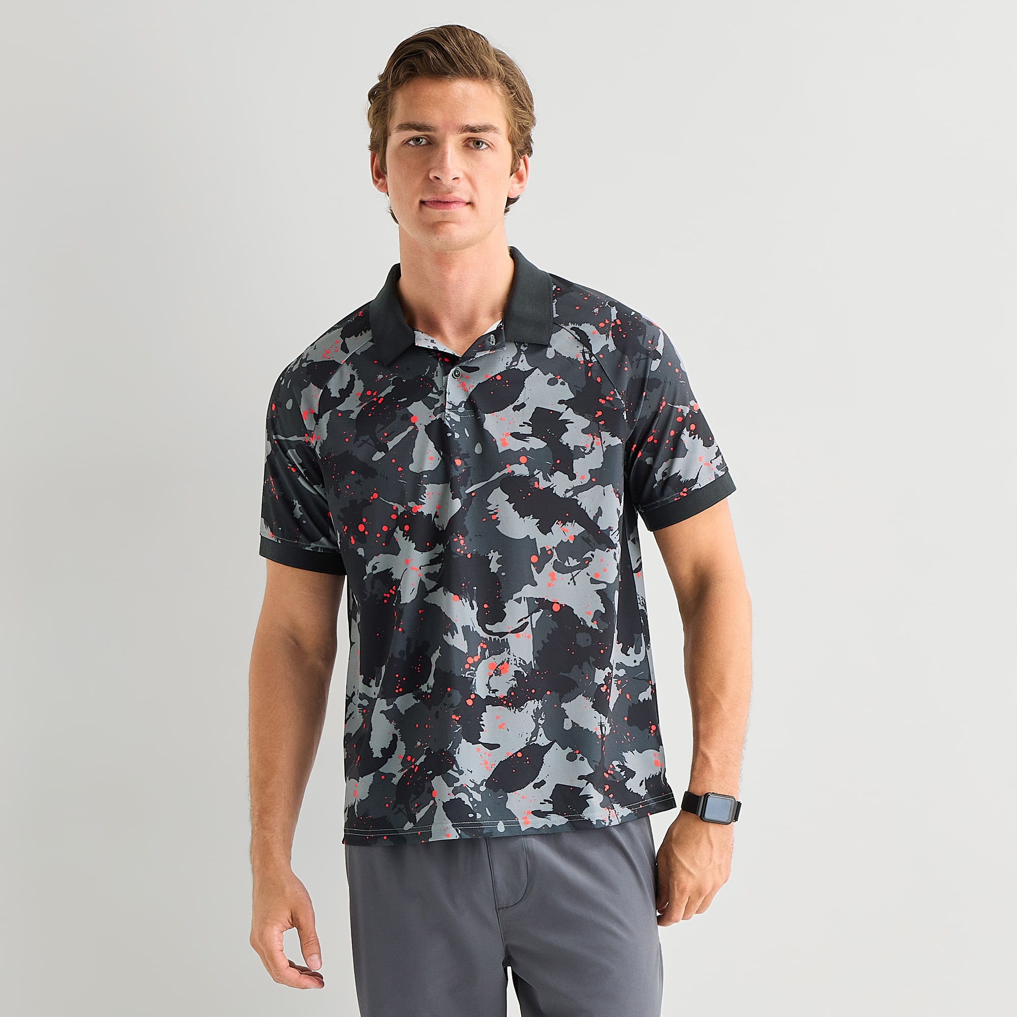 Xersion Mens Short Sleeve Polo Shirt