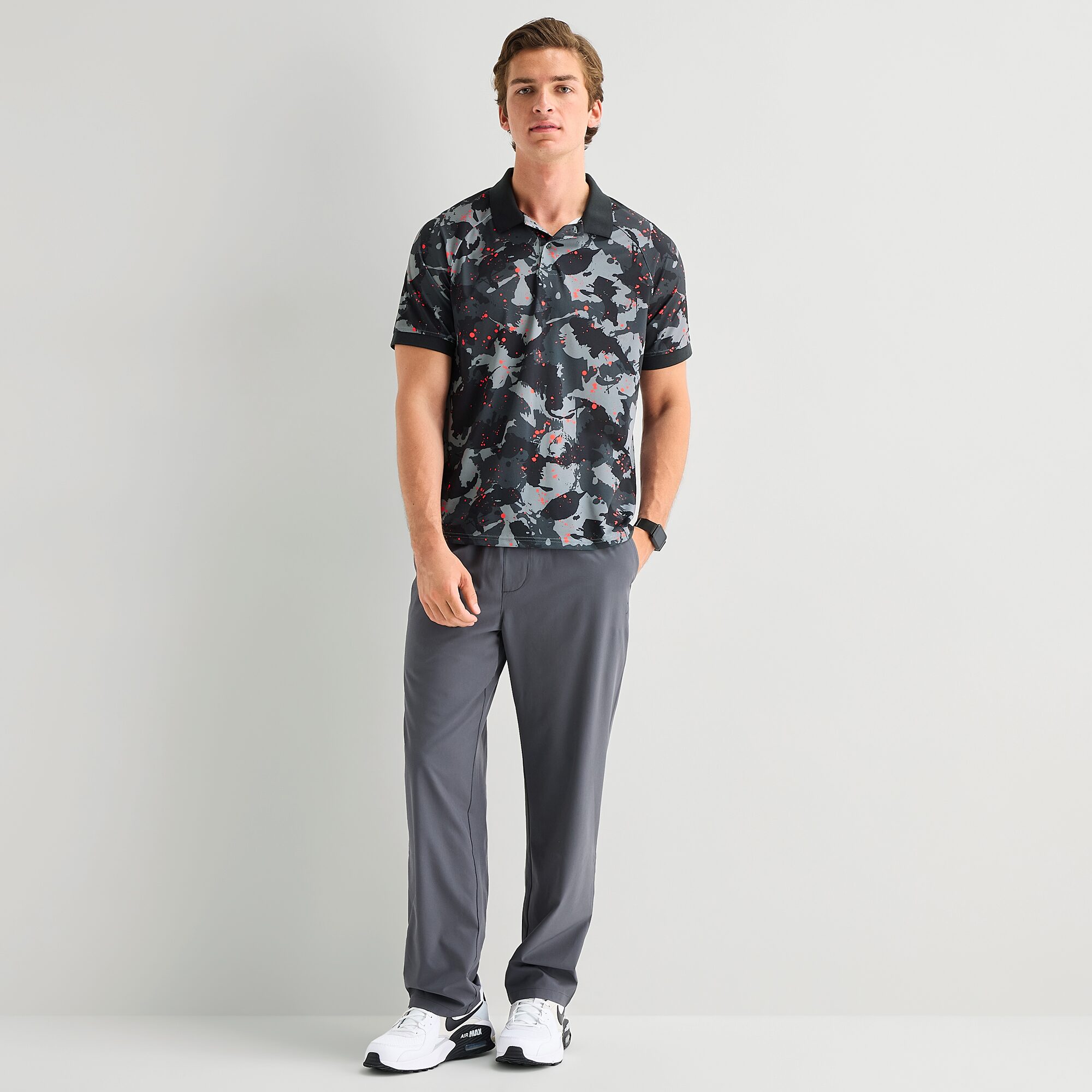 Xersion Mens Short Sleeve Polo Shirt