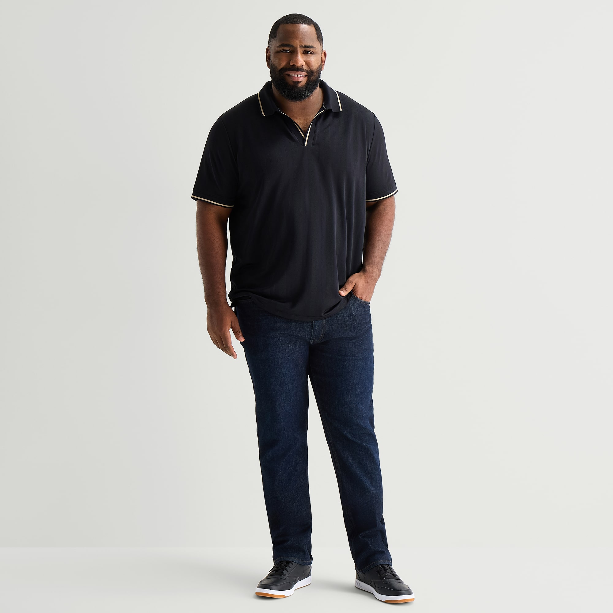 Shaquille O'Neal XLG™ Big and Tall Mens Short Sleeve Polo Shirt