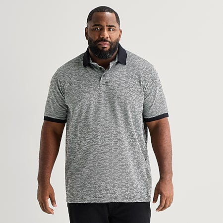 Shaquille O'Neal XLG™ Quarter Zip Big and Tall Mens Classic Fit