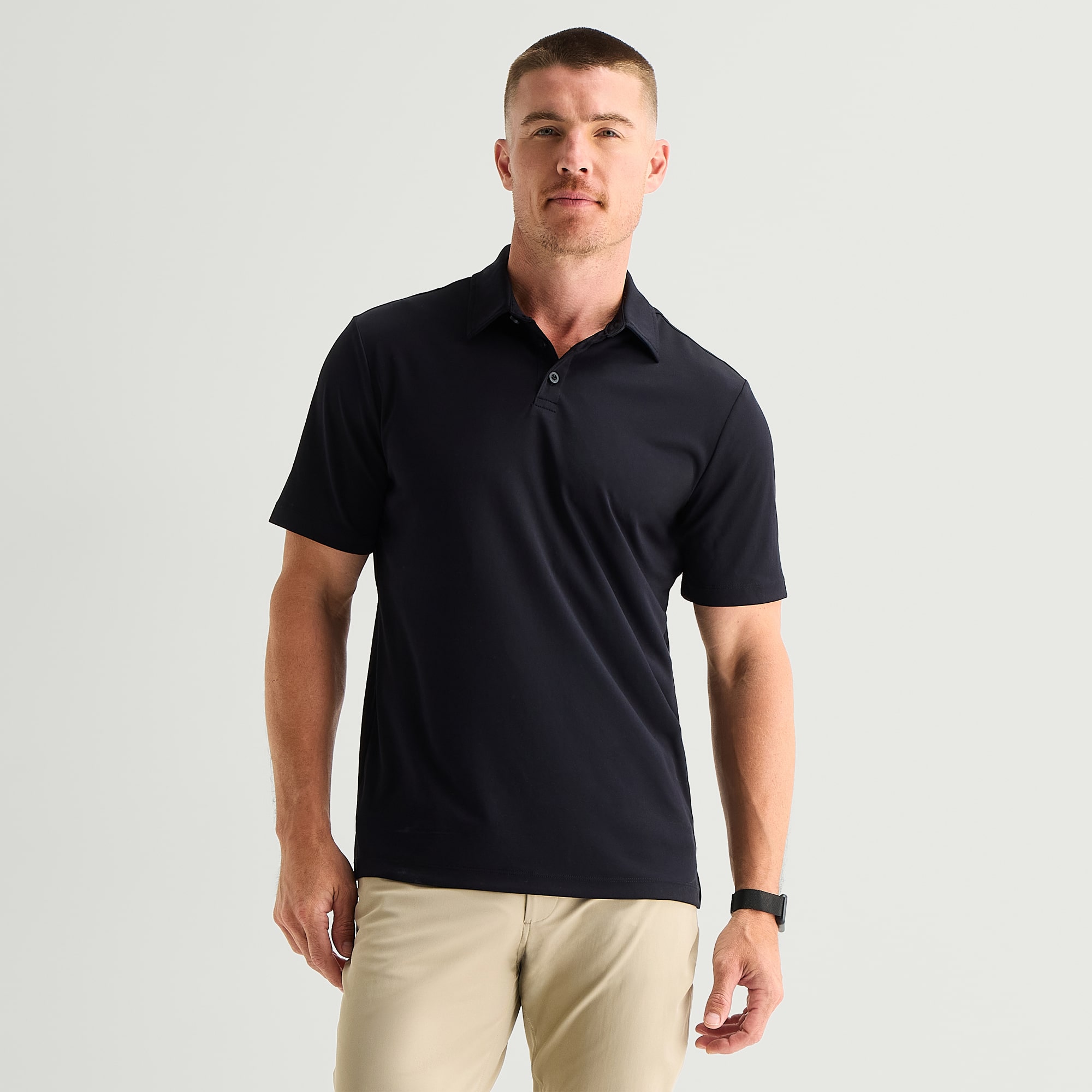 Stylus Mens Regular Fit Short Sleeve Polo Shirt