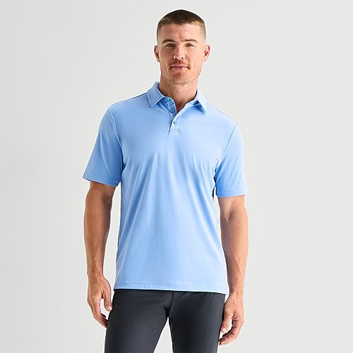 Stylus Mens Regular Fit Short Sleeve Polo Shirt In Blue