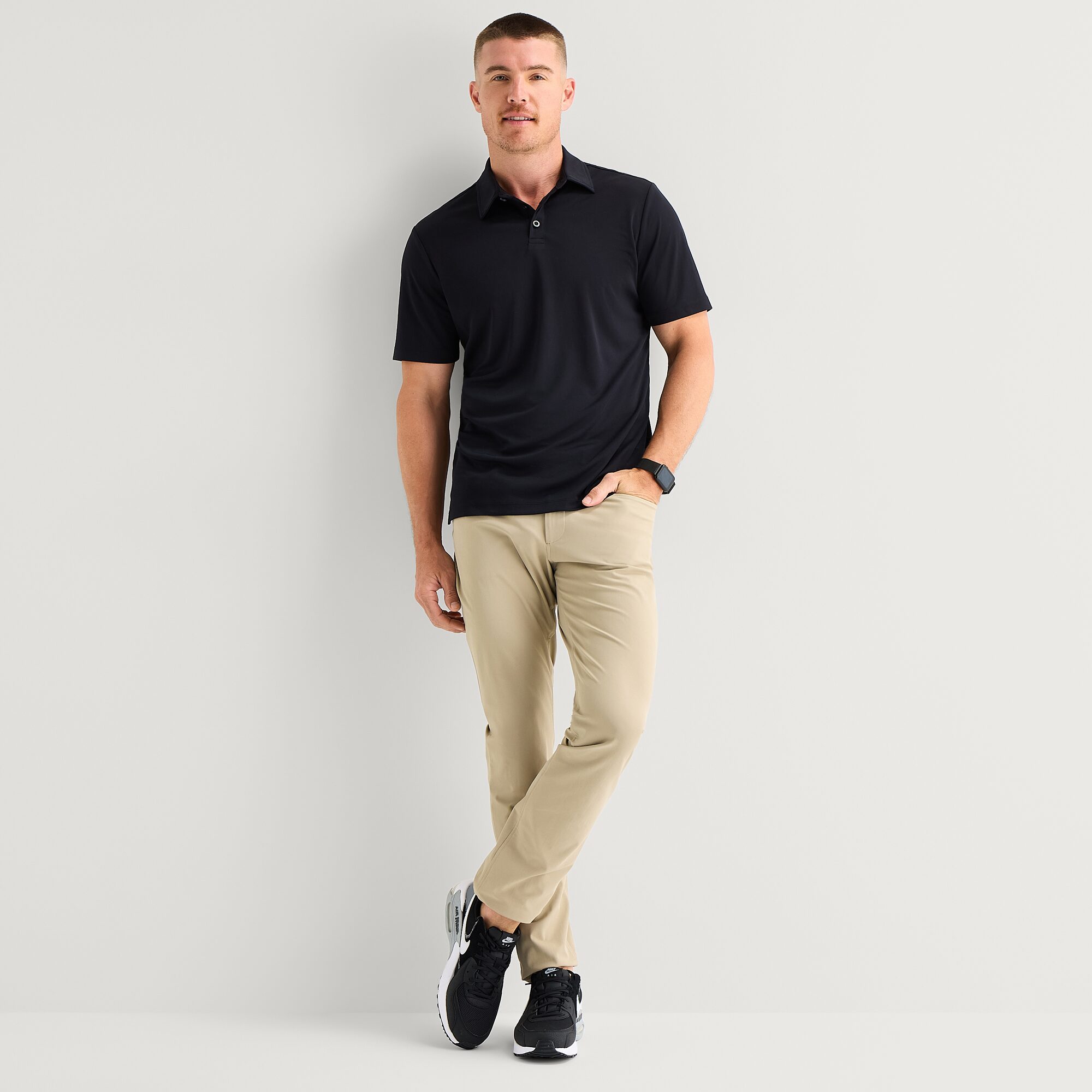 Stylus Mens Regular Fit Short Sleeve Polo Shirt