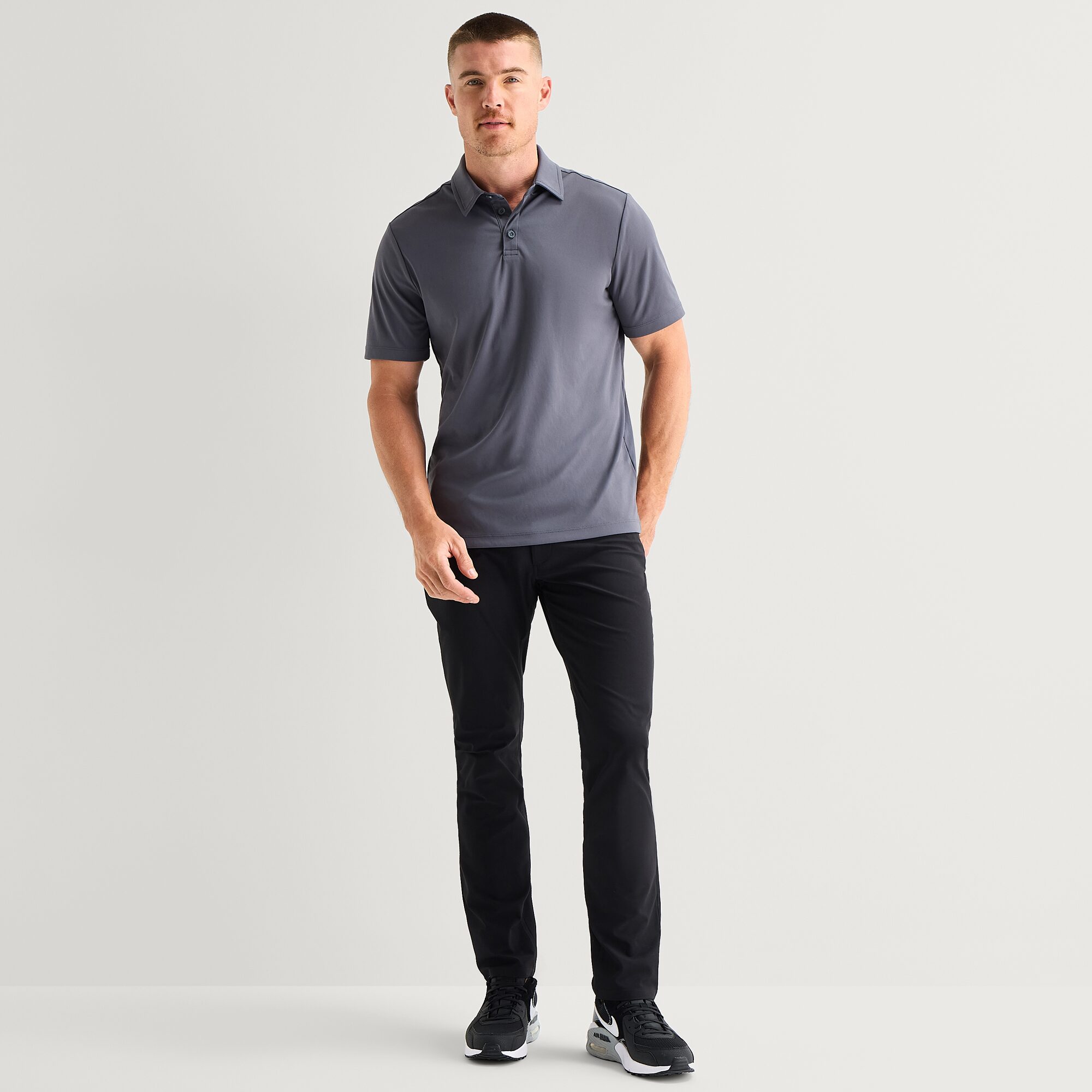 Stylus Mens Regular Fit Short Sleeve Polo Shirt