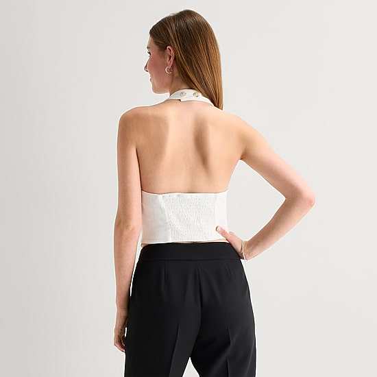 by&by Womens Juniors V Neck Sleeveless Vest