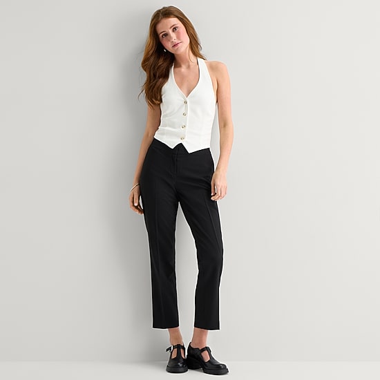 by&by Womens Juniors V Neck Sleeveless Vest
